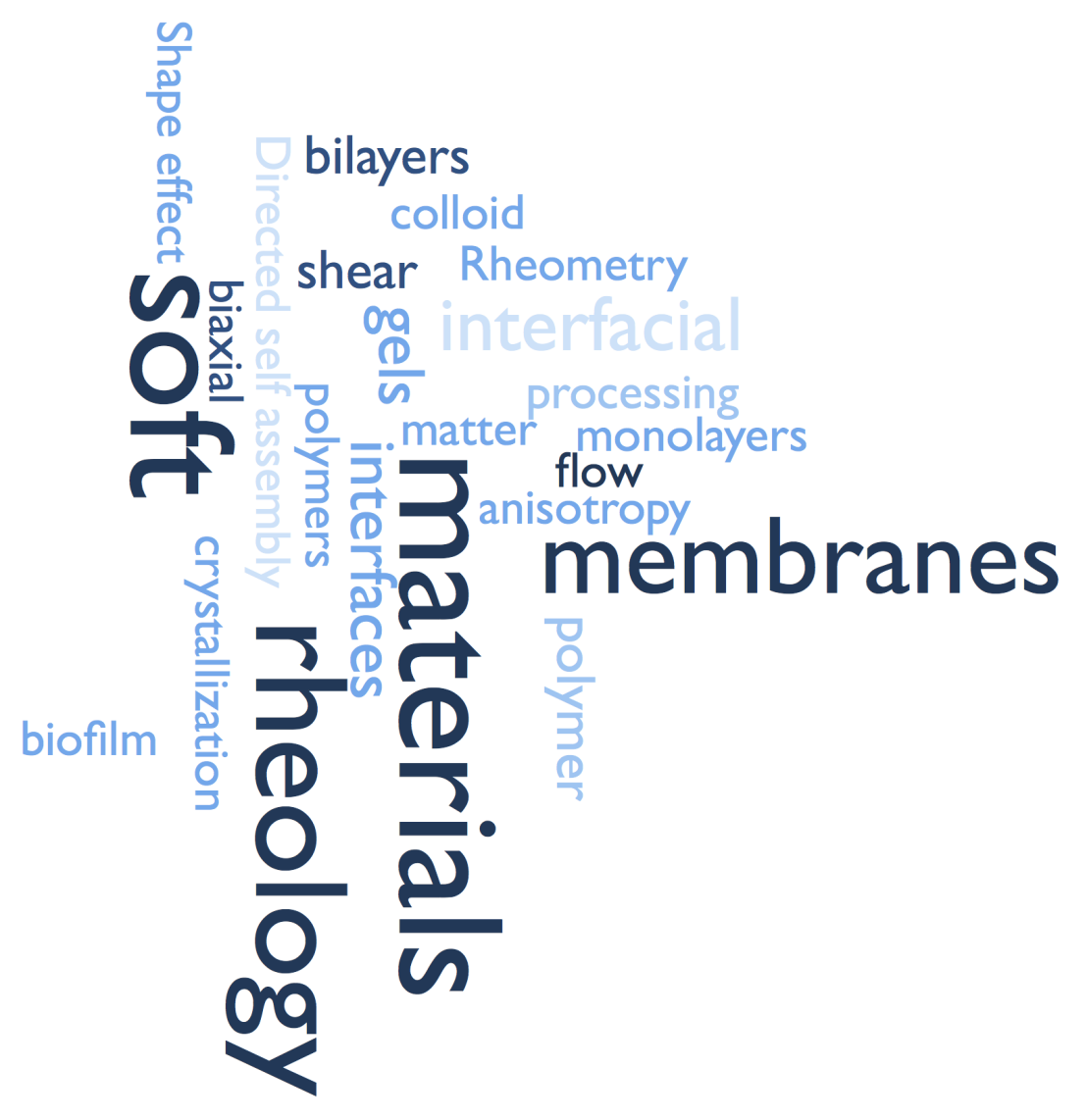 Enlarged view: tag cloud soft materials